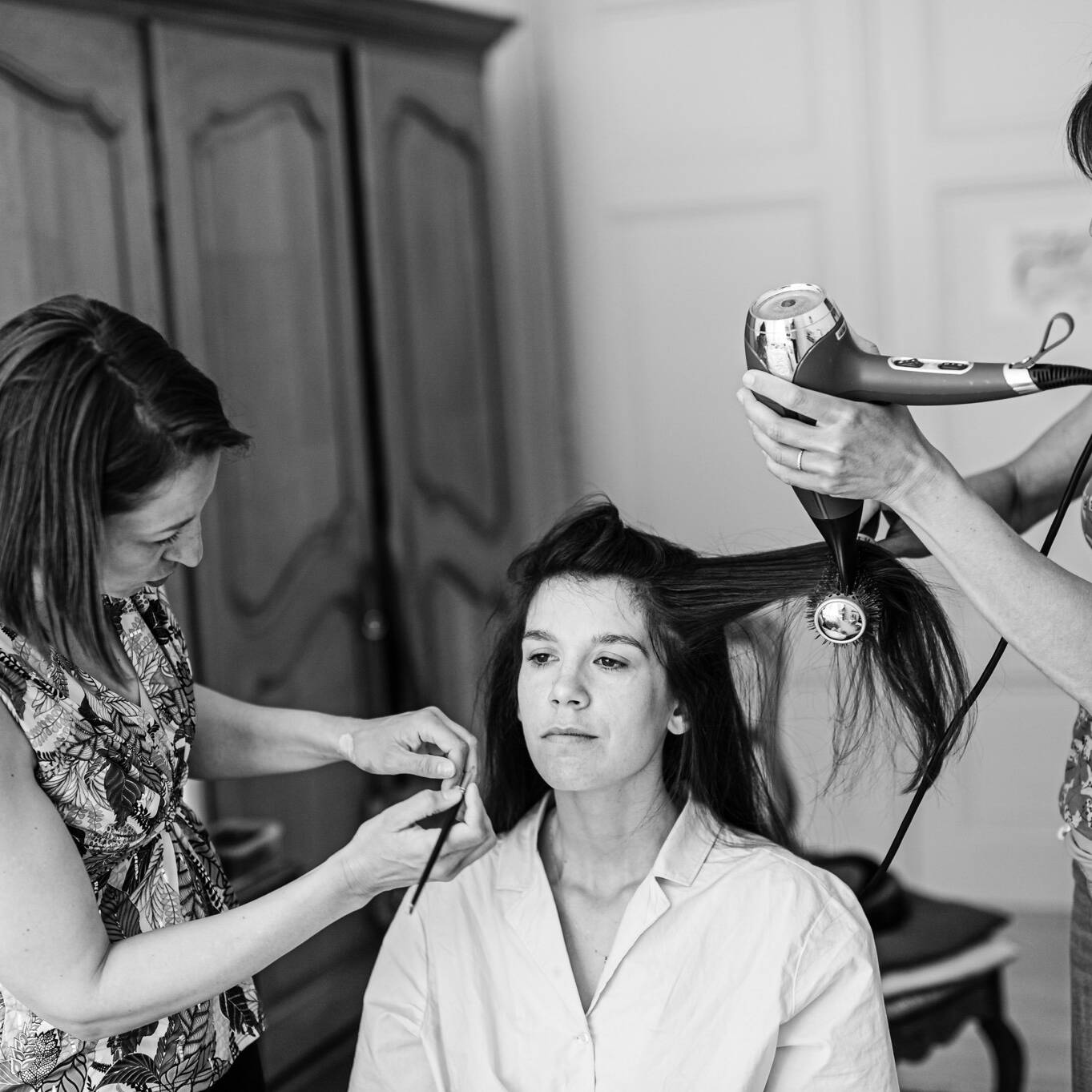 Coiffeur à domicile pour préparatif de mariage