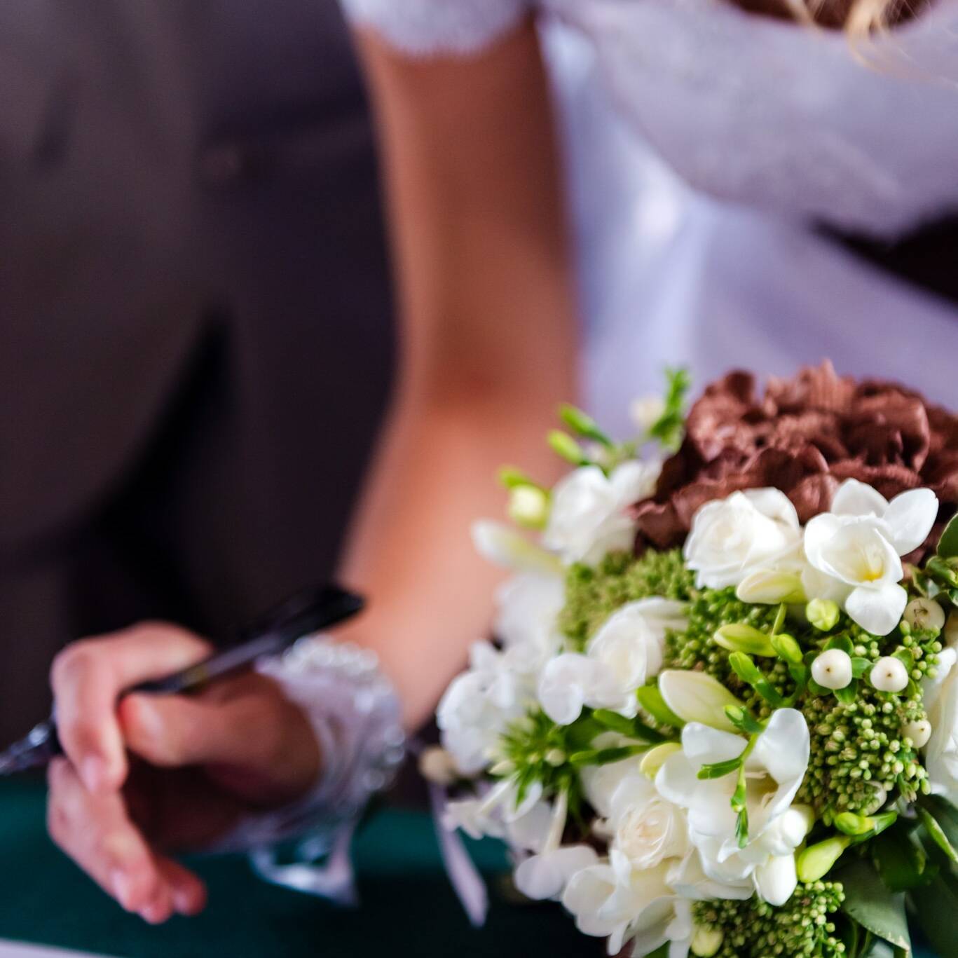 Bouquet de fleur mariée